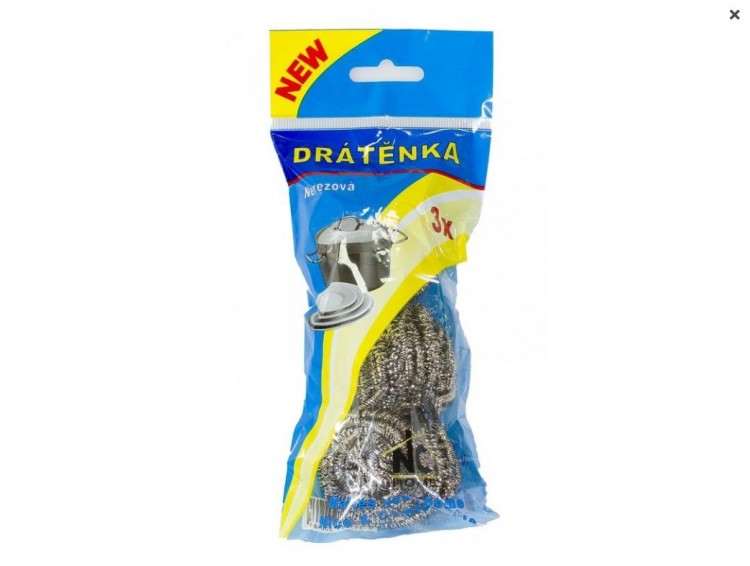 Drátěnka nerezová 3 ks Drátěnka nerezová 3 ks - Drogerie Kuchyň Drátěnky